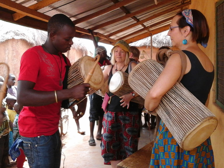 African Drum Lesson, Nanton